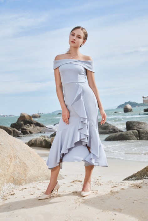Anna Off Shoulder Maxi Dress
