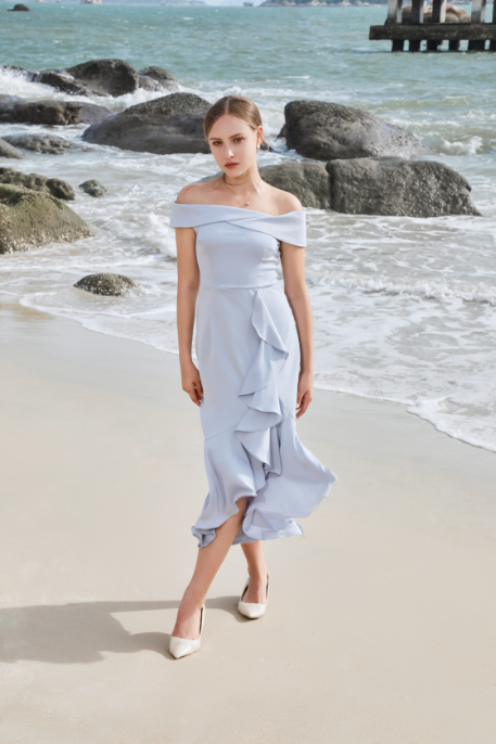 Anna Off Shoulder Maxi Dress