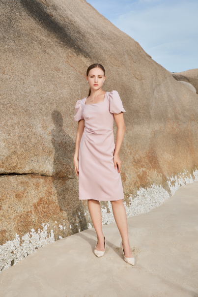 Anna Puffy Sleeve Dress