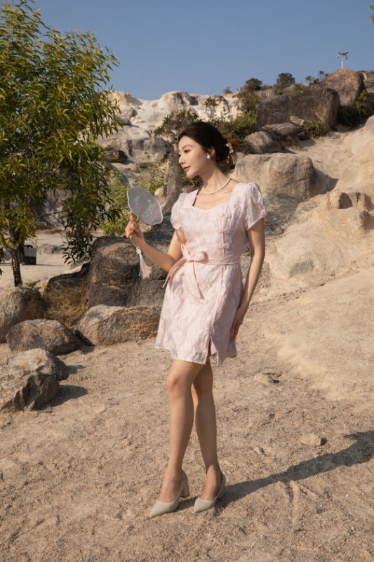 Xīn Yuè Blossom Short Dress