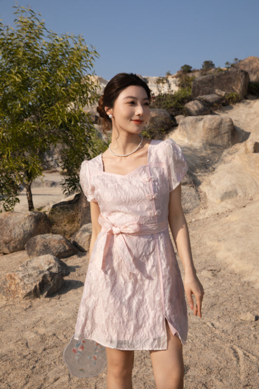 Xīn Yuè Blossom Short Dress