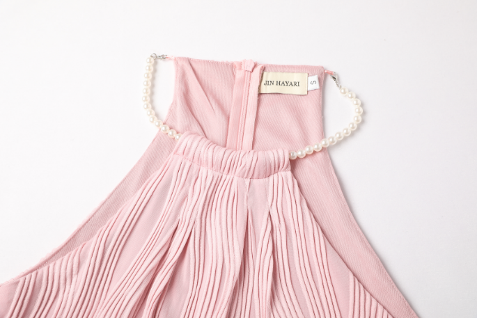 Angela Pearl Halter Midi Dress