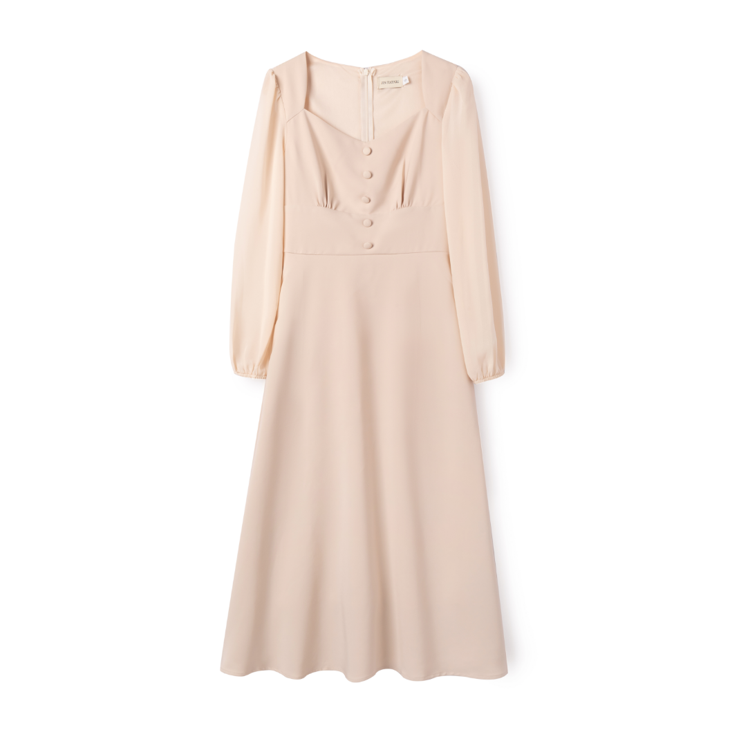 Nova French Midi Dress