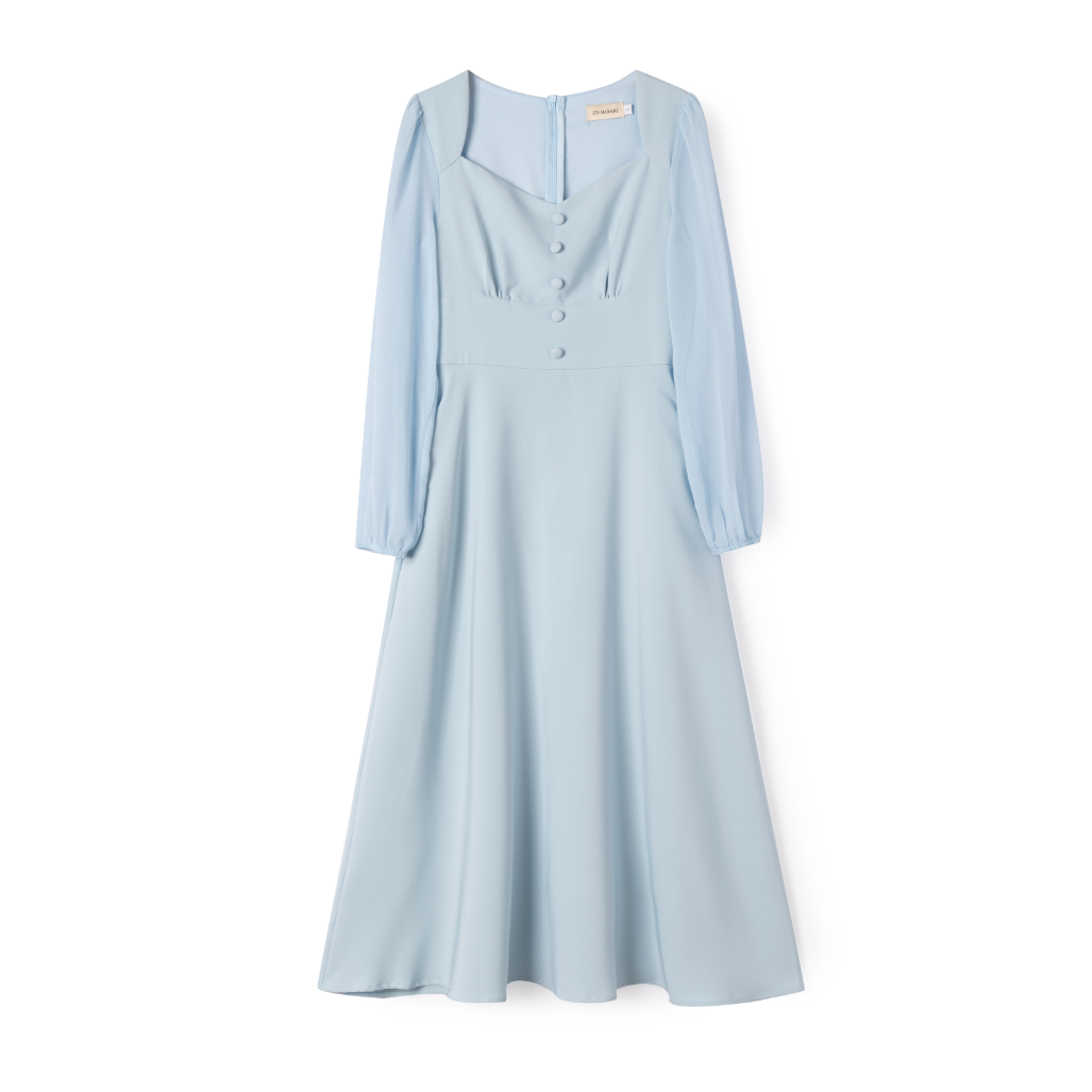 Nova French Midi Dress