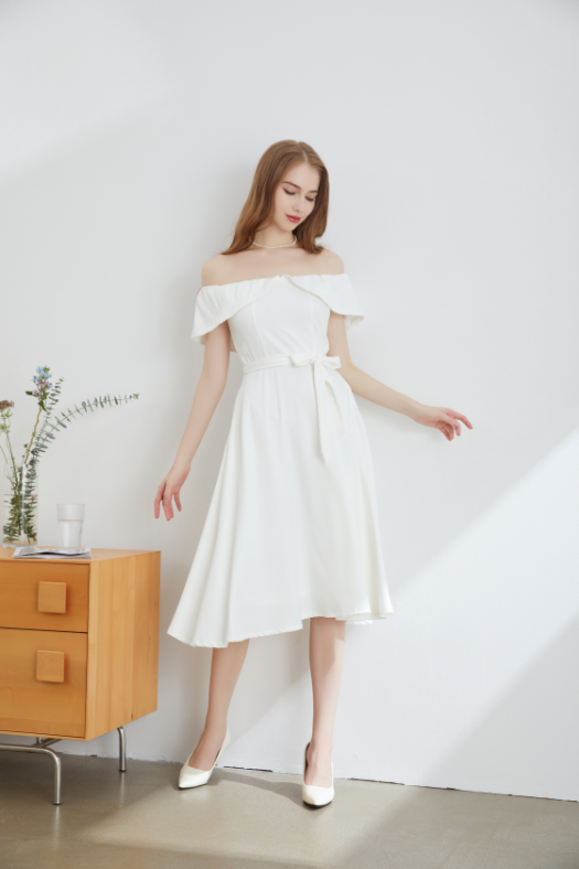 Nova Off Shoulder Midi Dress