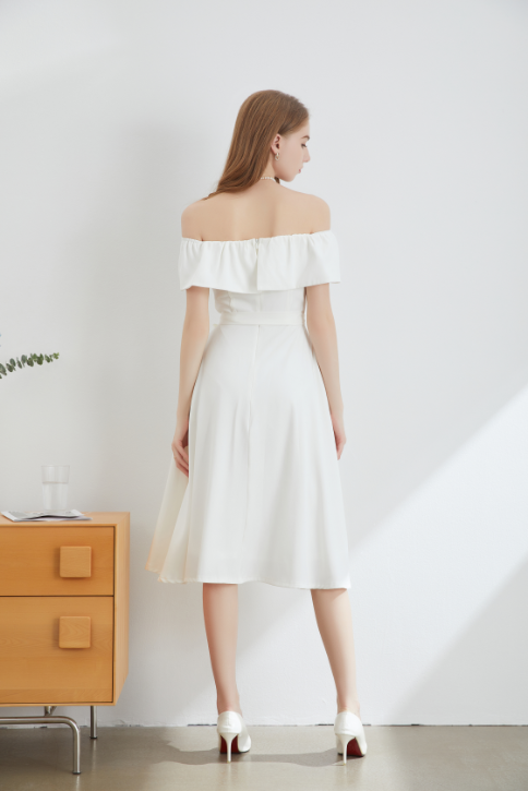 Nova Off Shoulder Midi Dress