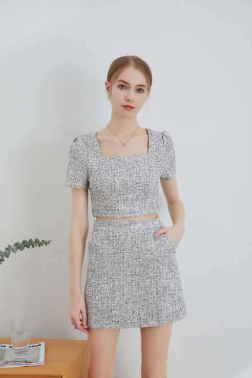 Nova Tweed Skort