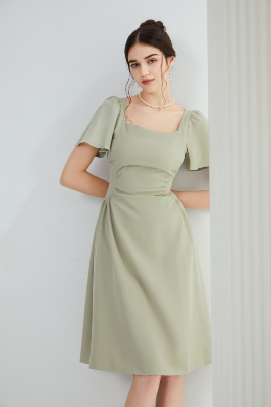 Angela Elegant Midi Dress