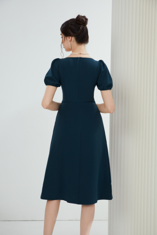 Angela French Slit Midi Dress