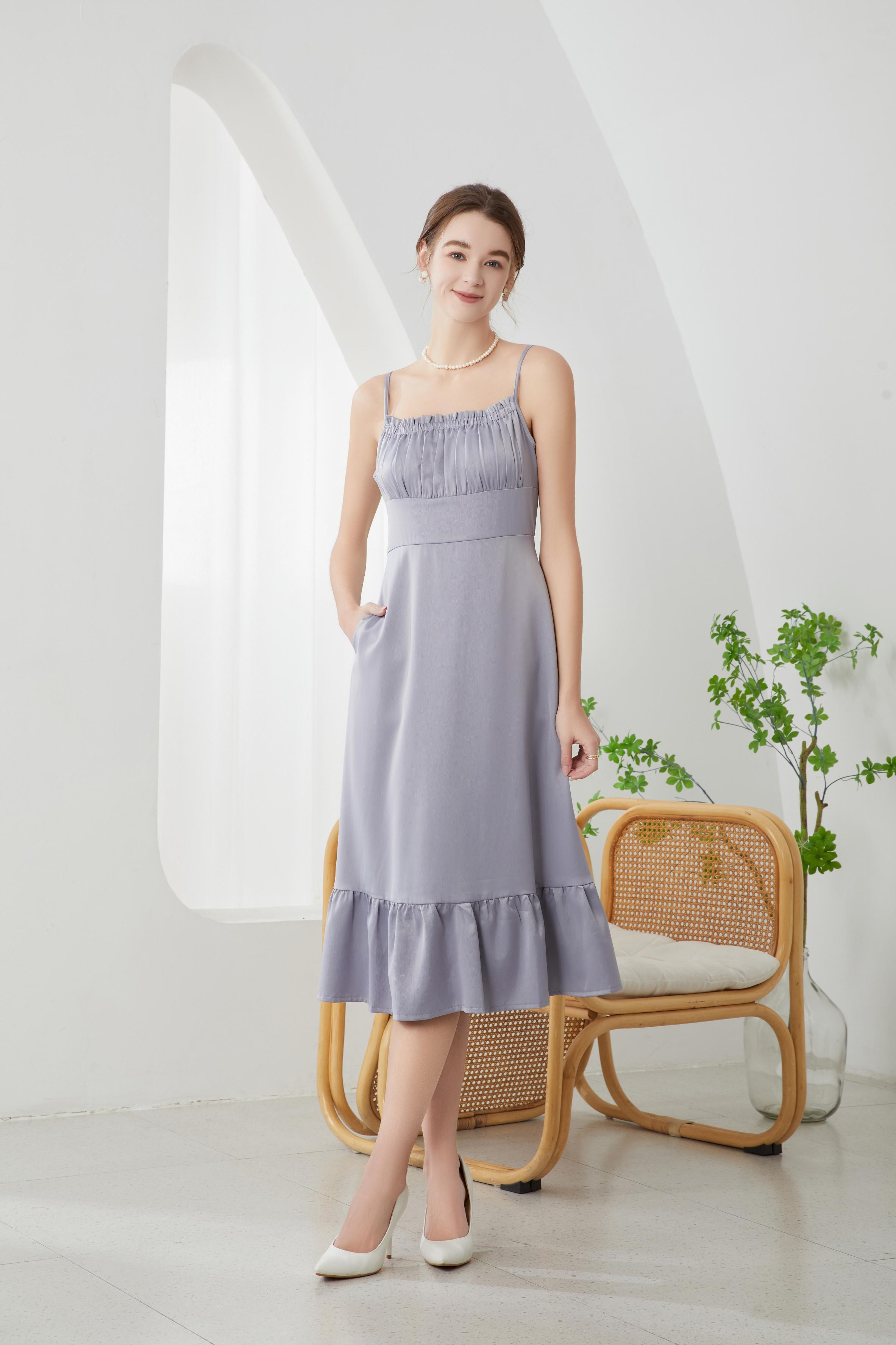 Liza French Midi Dress