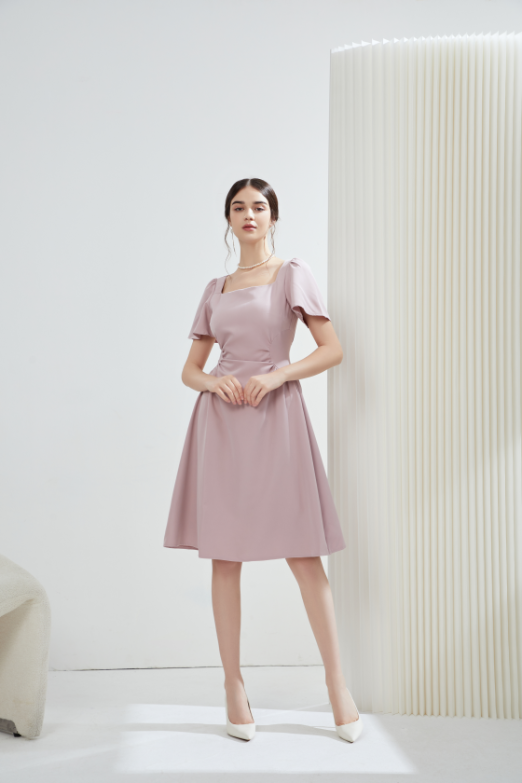 Angela Elegant Midi Dress