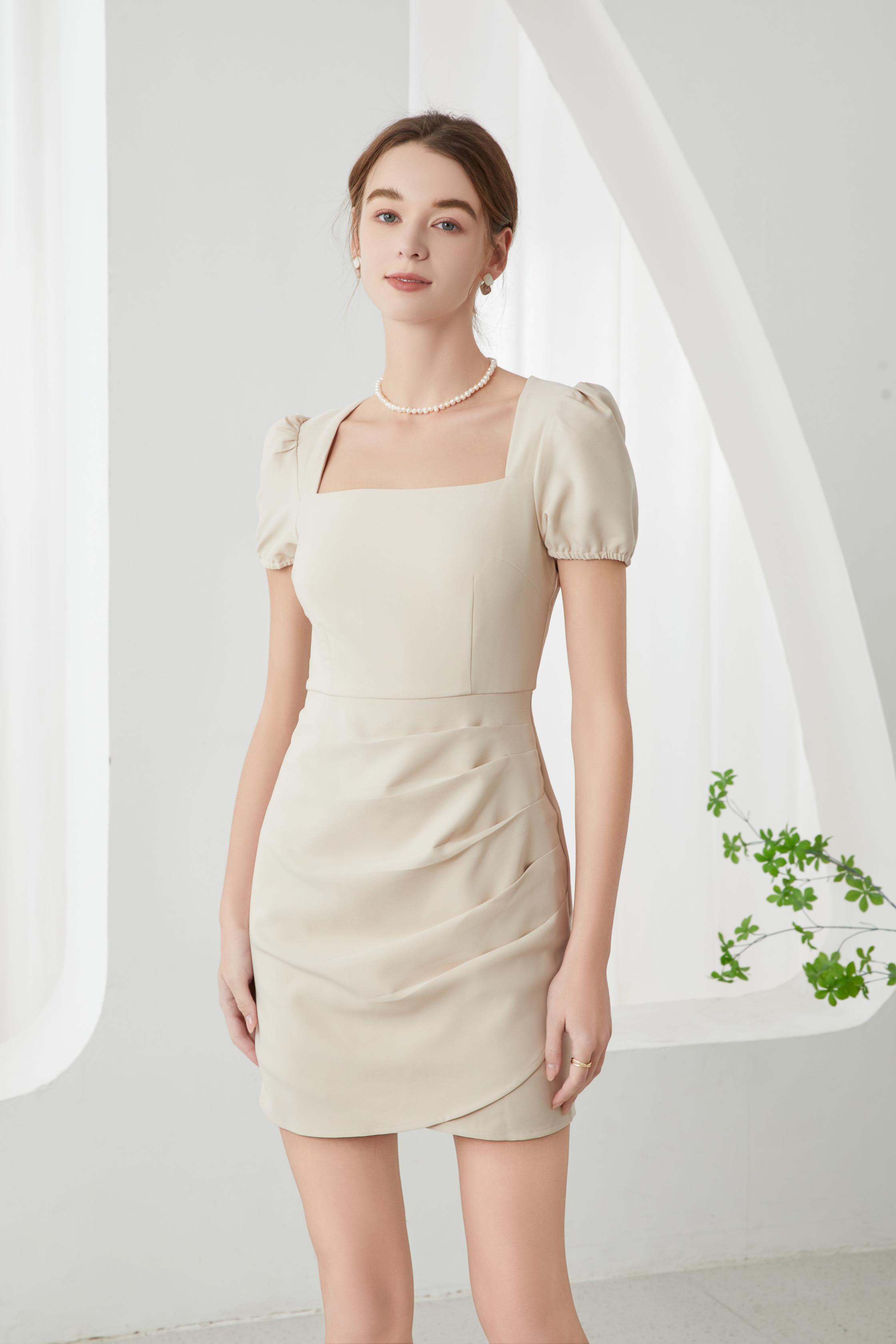 Liza Puff Sleeve Short Dress