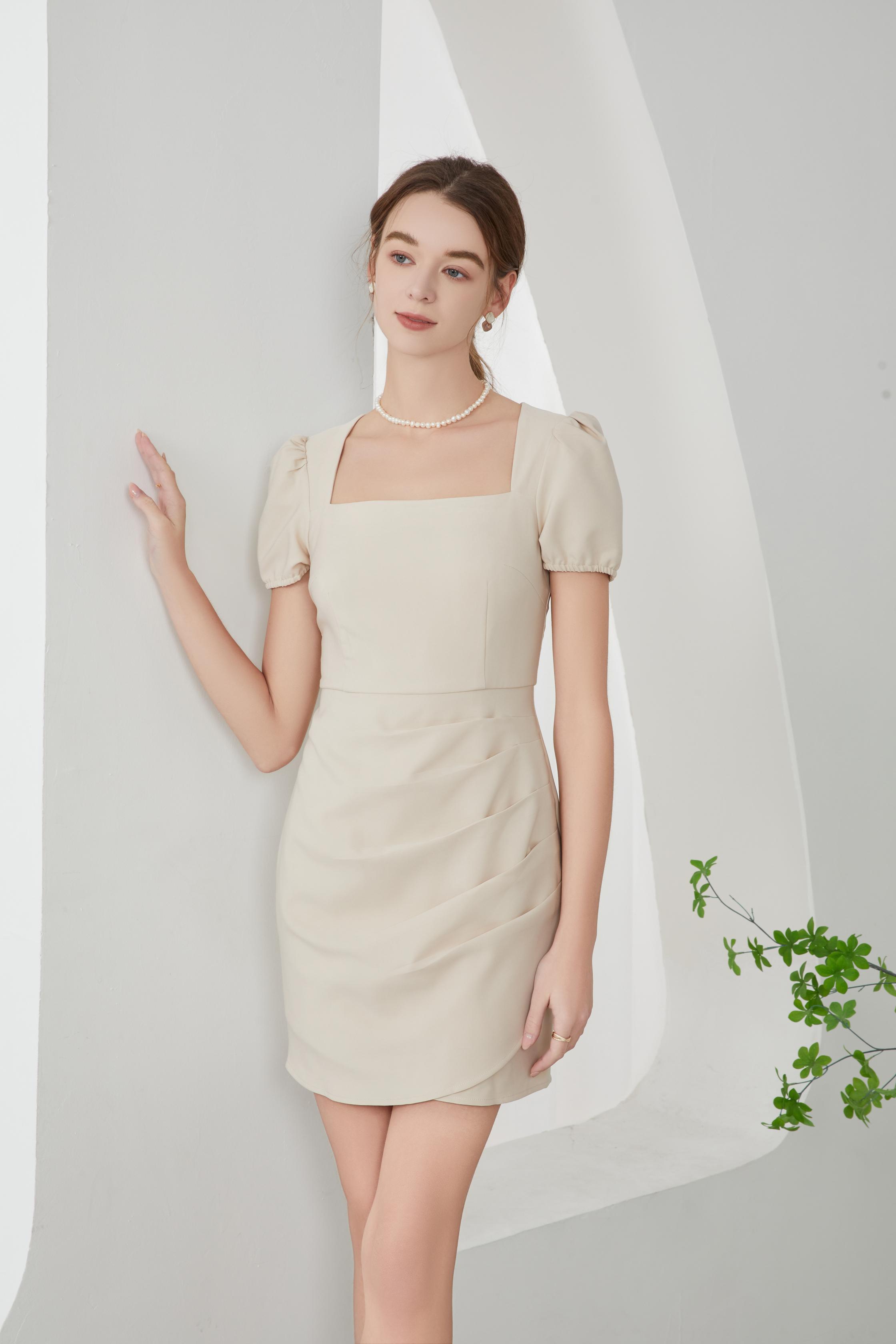Liza Puff Sleeve Short Dress