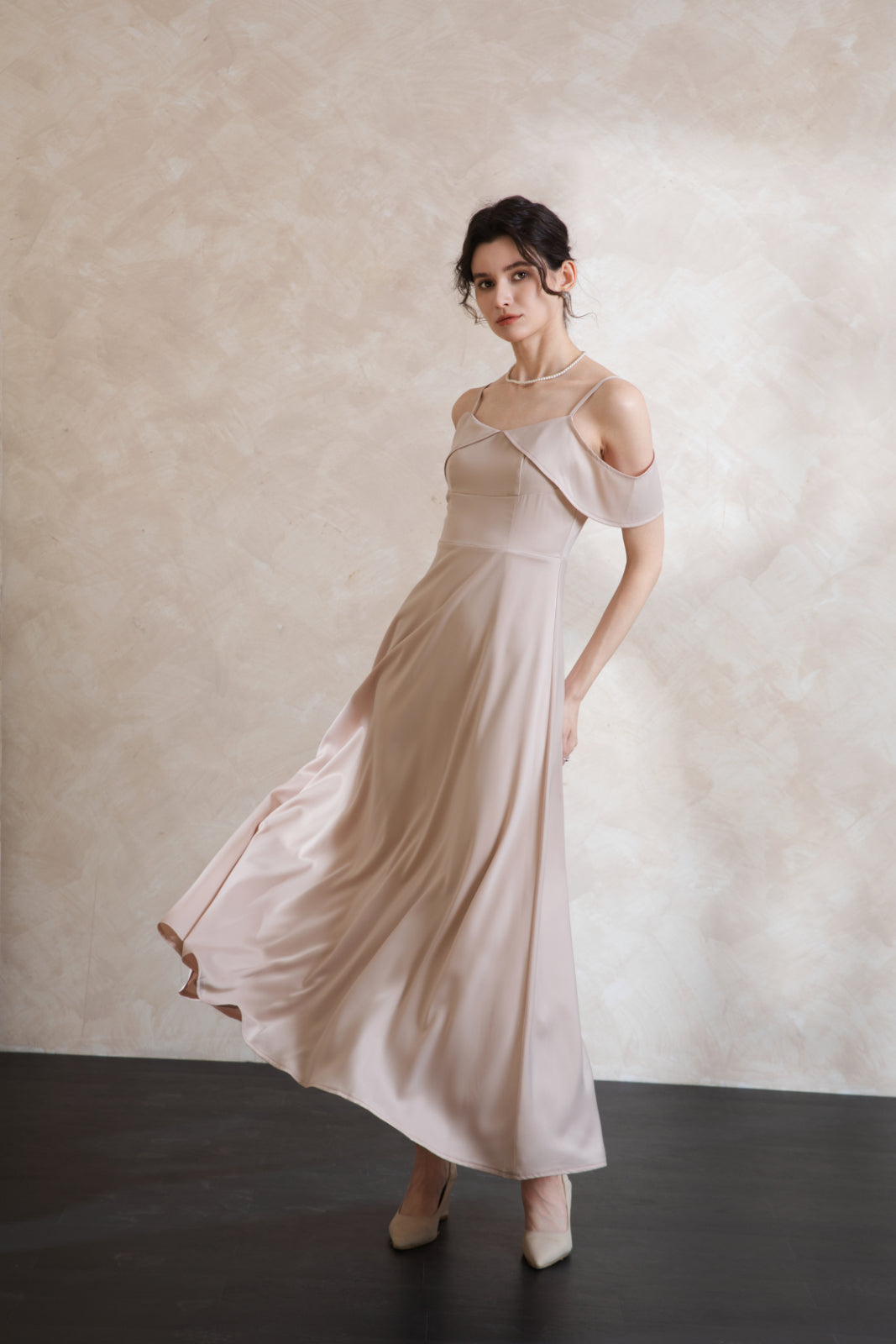 Elise Lux Off Shoulder Maxi Dress