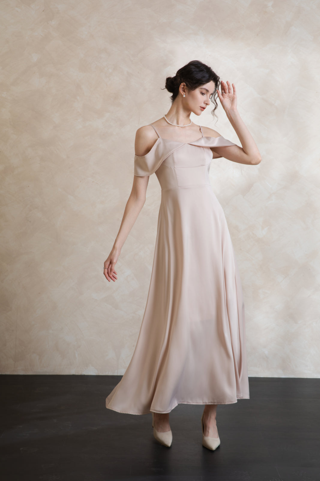 Elise Lux Off Shoulder Maxi Dress