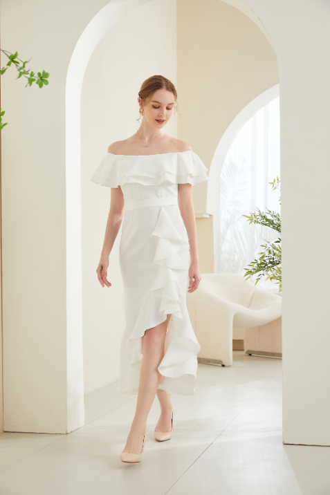 Alisa France Off Shoulder Dress