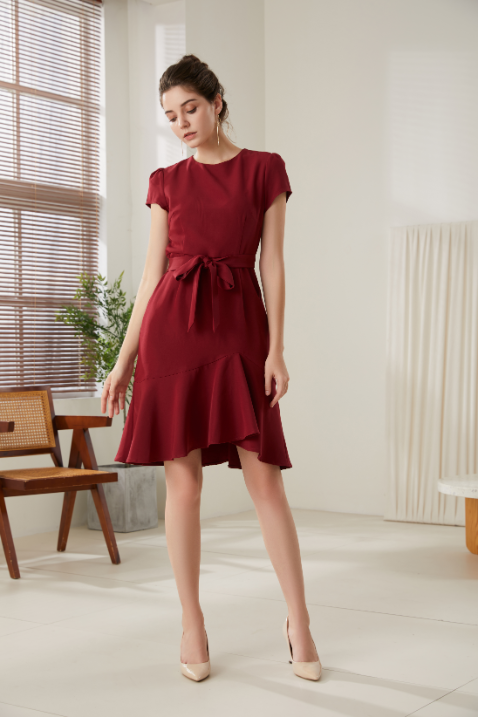 Fiona Classic Flared Midi Dress