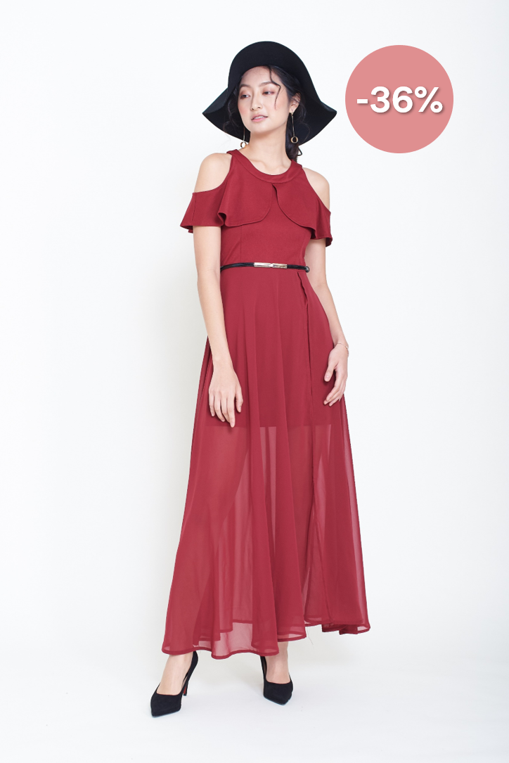 Sim Loop Shoulder Dress 15082