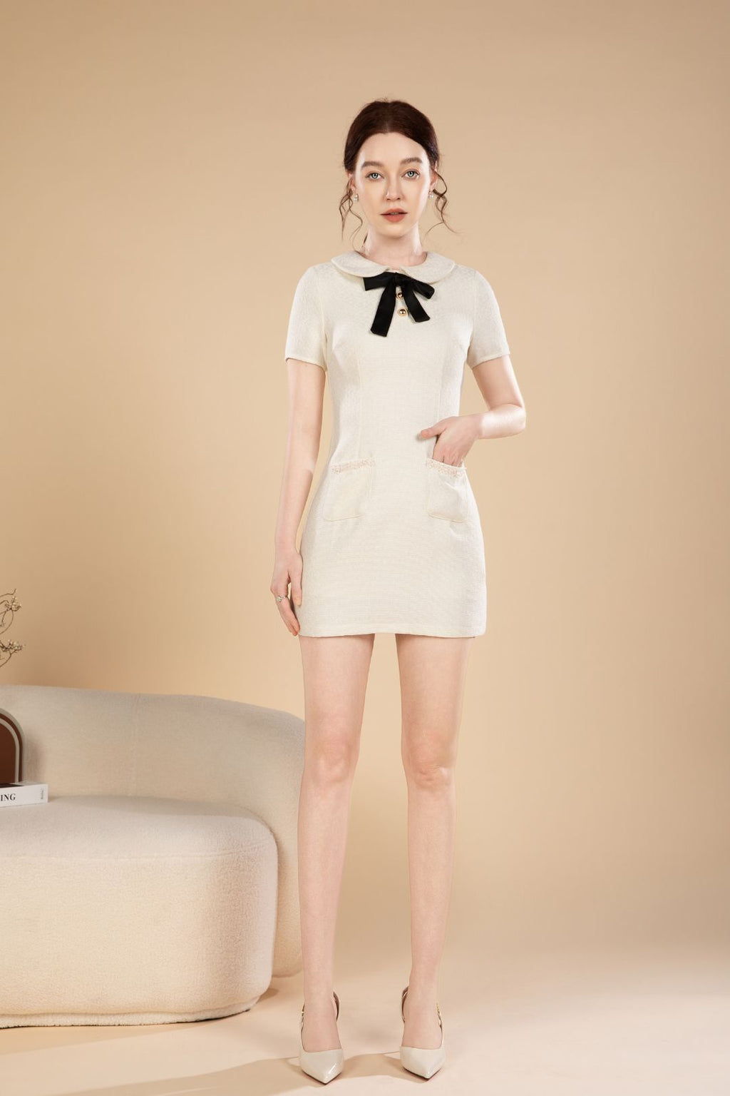 Nora Maison Bow Short Dress