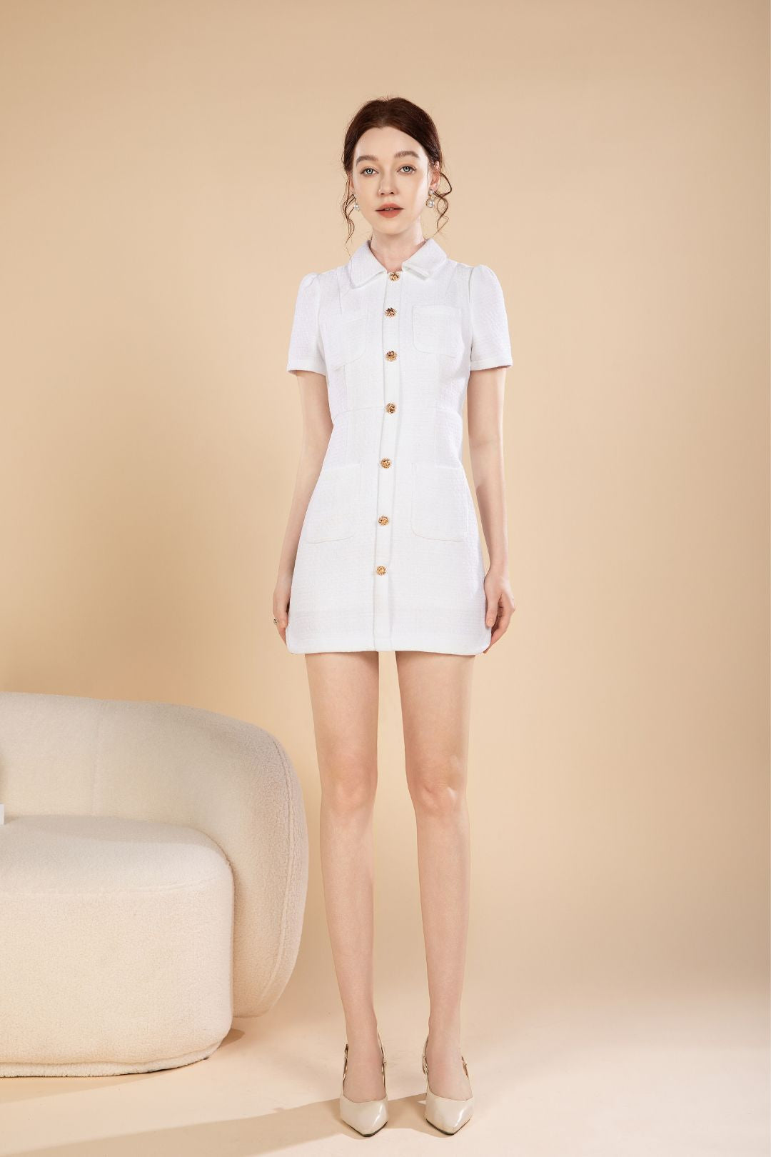 Nora Lux Tweed Short Dress