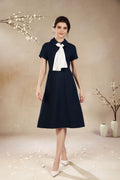 Rossie Parisian Tie Midi Dress