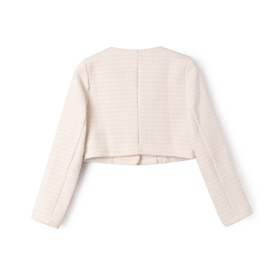 Angela Waffle Knit Blazer
