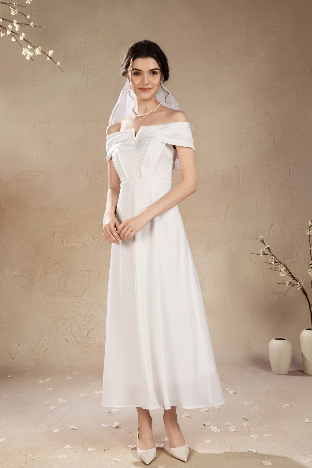 Rossie V Off Shoulder Maxi Dress