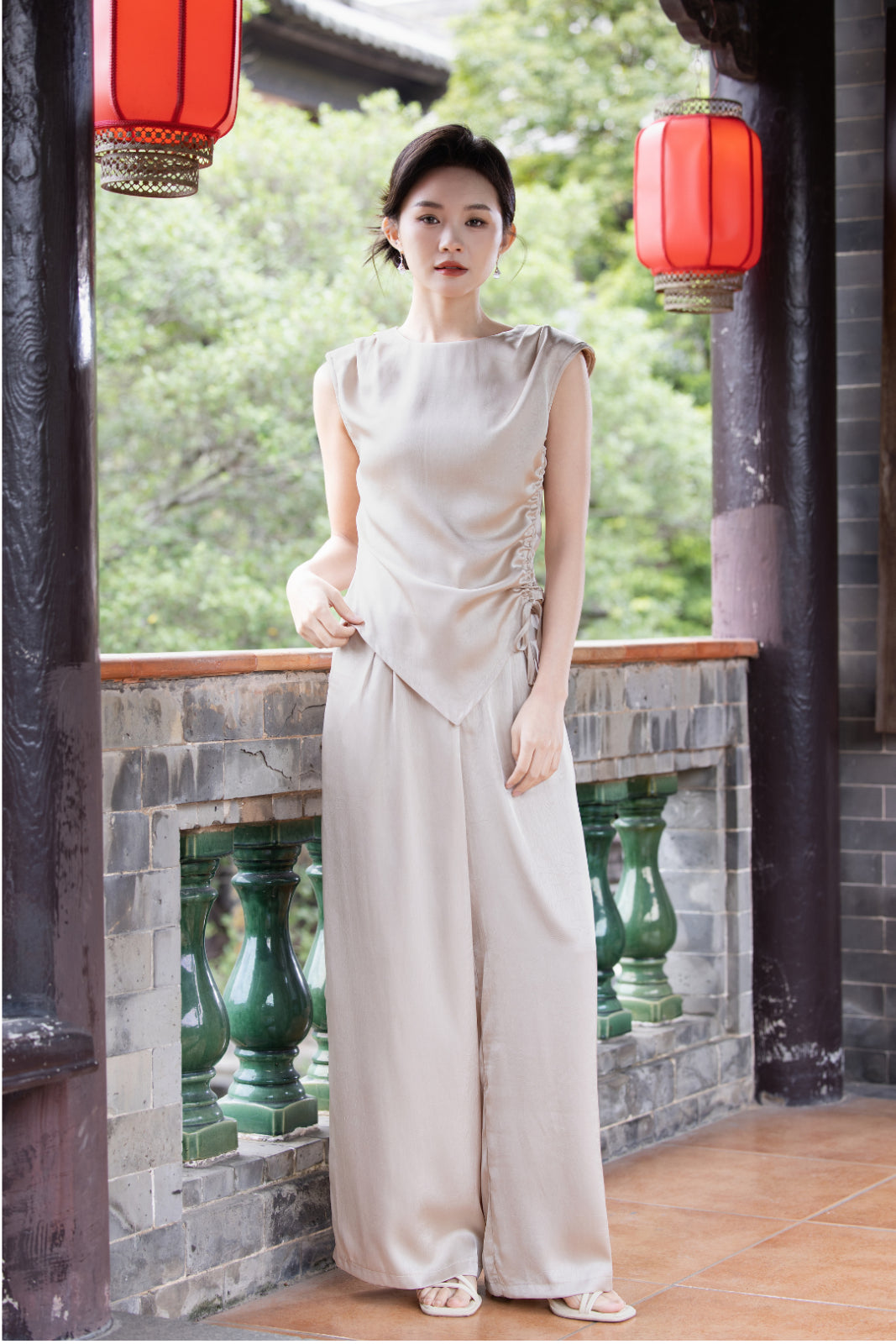 Jin Yuè Draped Elegance Set