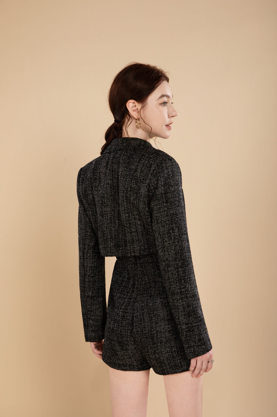 Nora Tweed Romper Set Wear