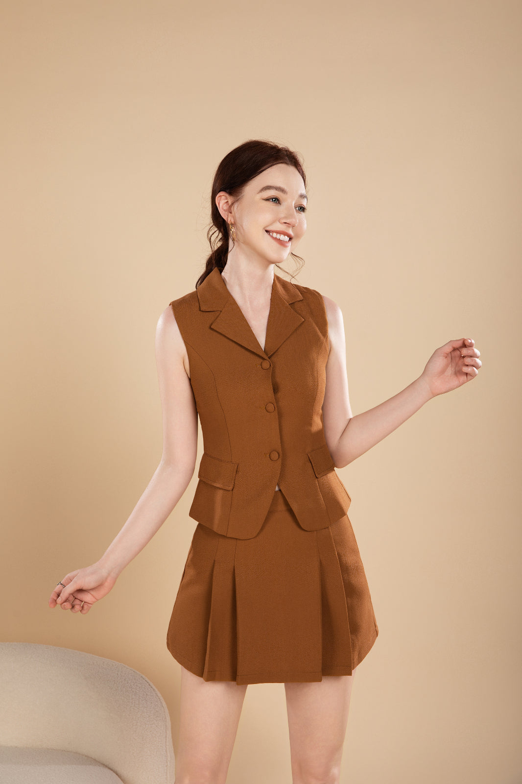 Nora Vintage Vest Set Wear
