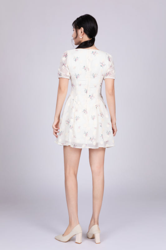 Freya French Short Dress in Floral