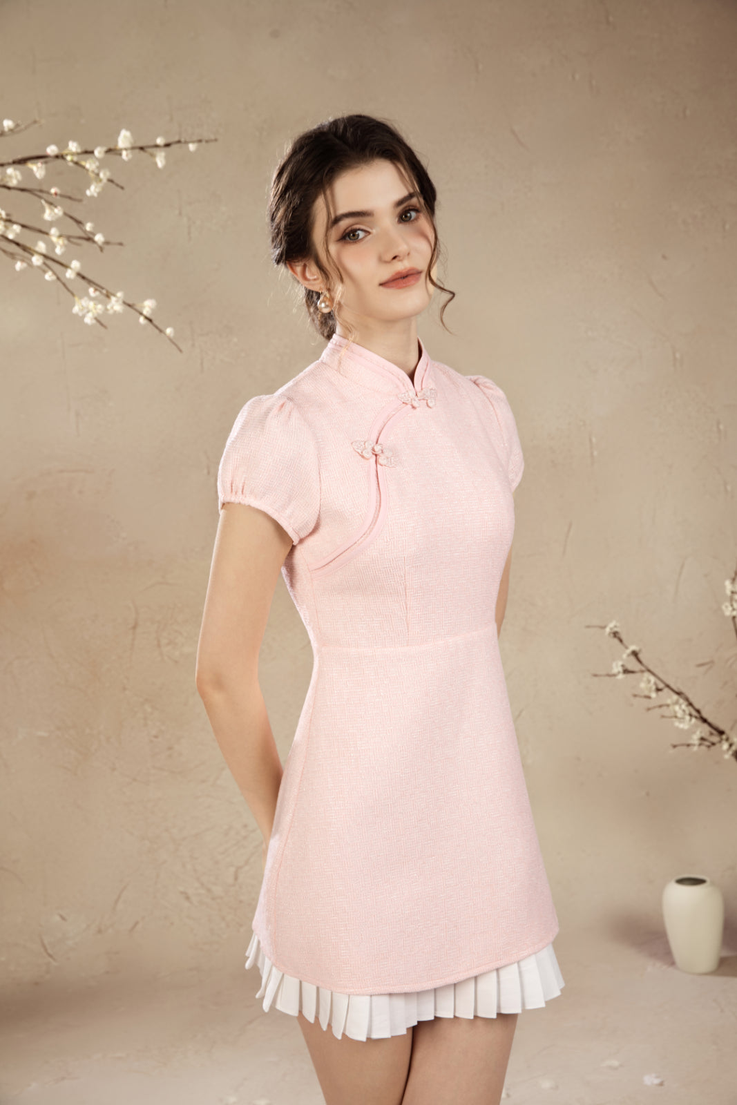 Rossie Classic Tweed Qi Pao