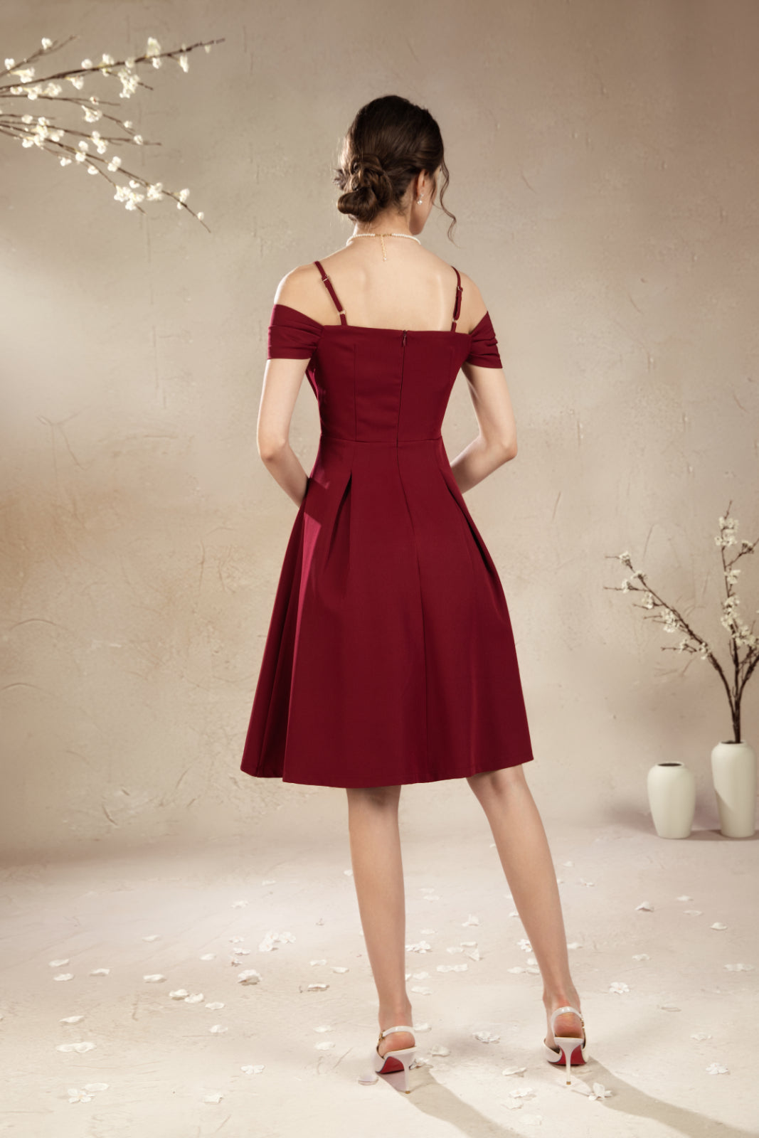 Rossie Off Shoulder Midi Dress