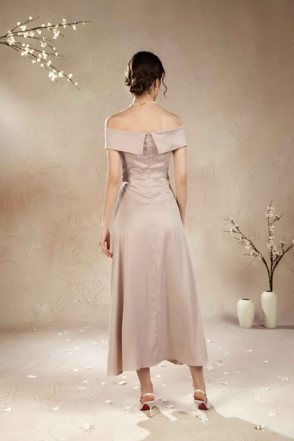 Rossie V Off Shoulder Maxi Dress