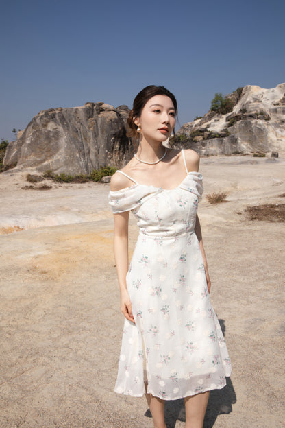 Xīn Yuè Floral Midi Dress