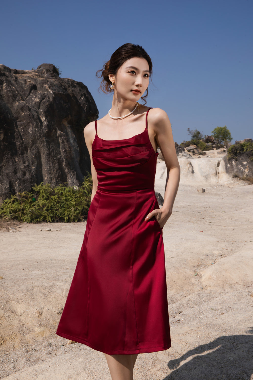 Xīn Yuè Chic Style Midi Dress