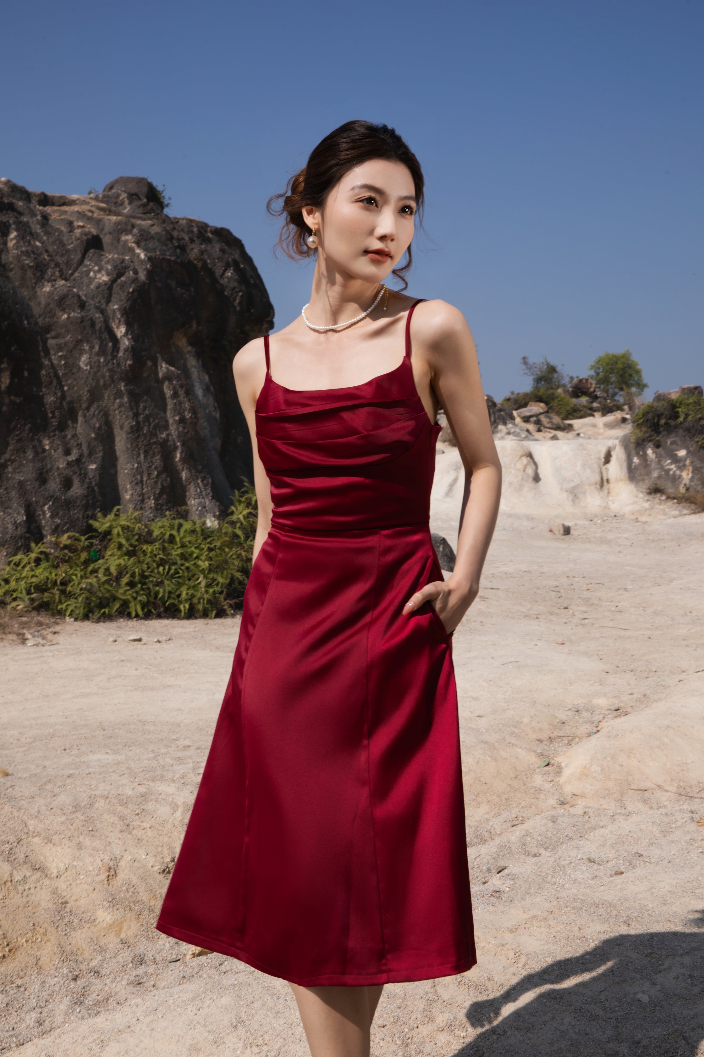 Xīn Yuè Chic Style Midi Dress