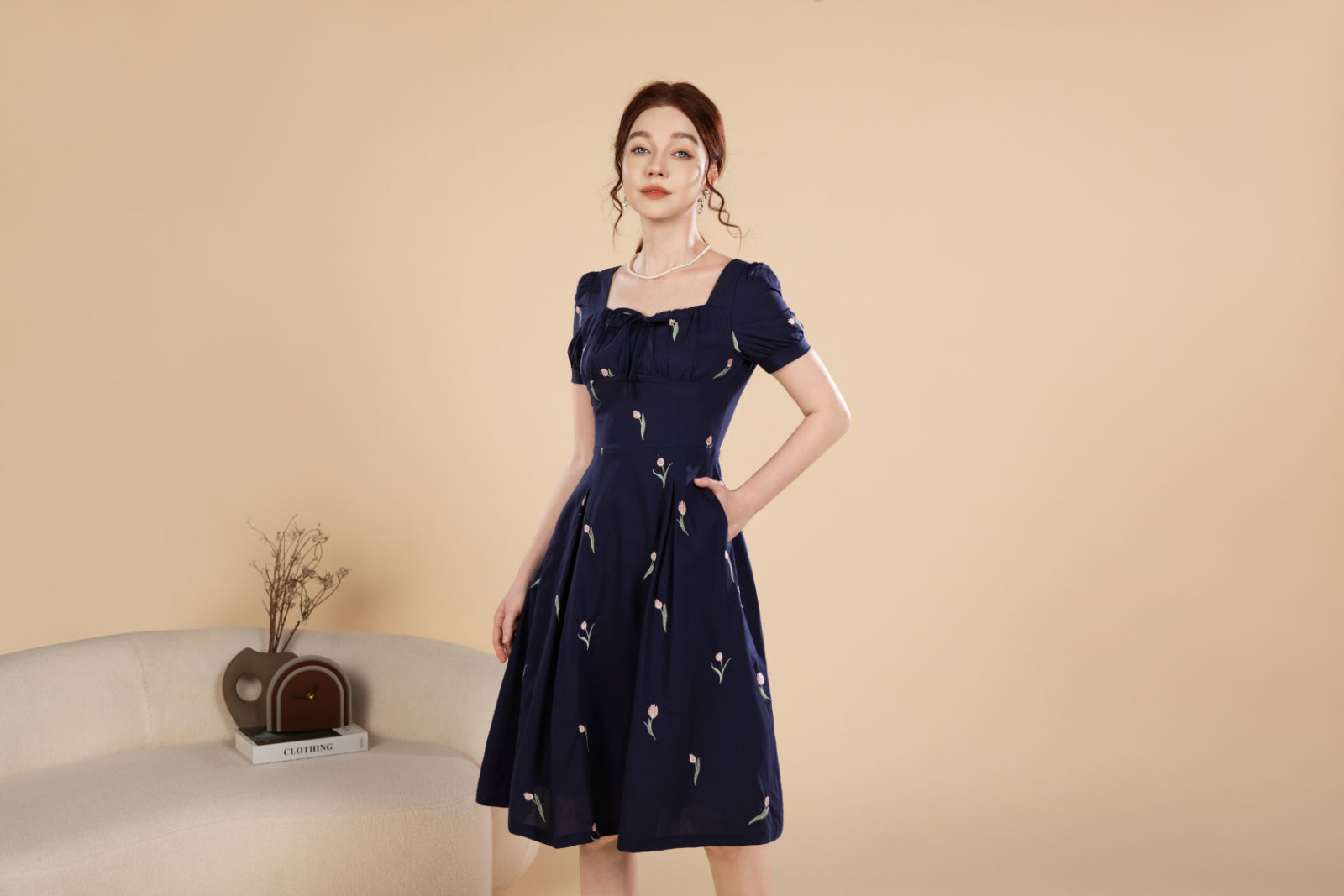 Nora Grace Blossom Midi Dress