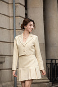 Xīn Yuè Pearl Button Tweed Set Wear