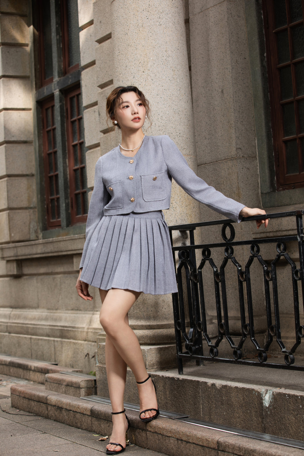 Xīn Yuè Noble Tweed Set Wear