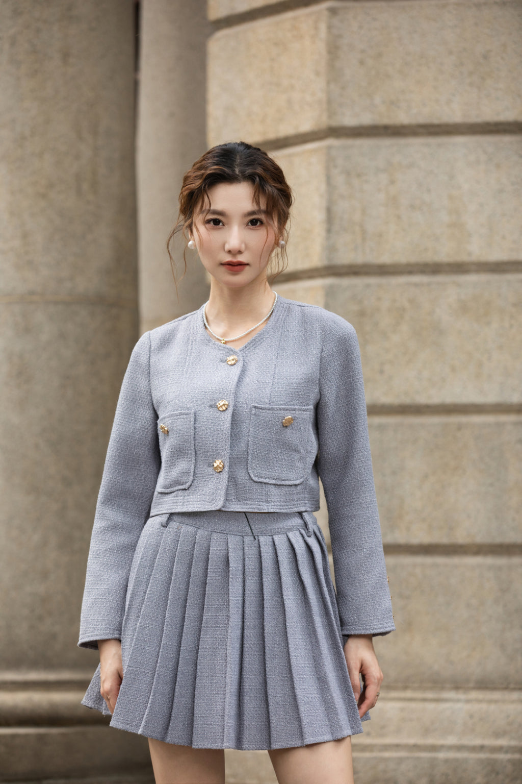 Xīn Yuè Noble Tweed Set Wear