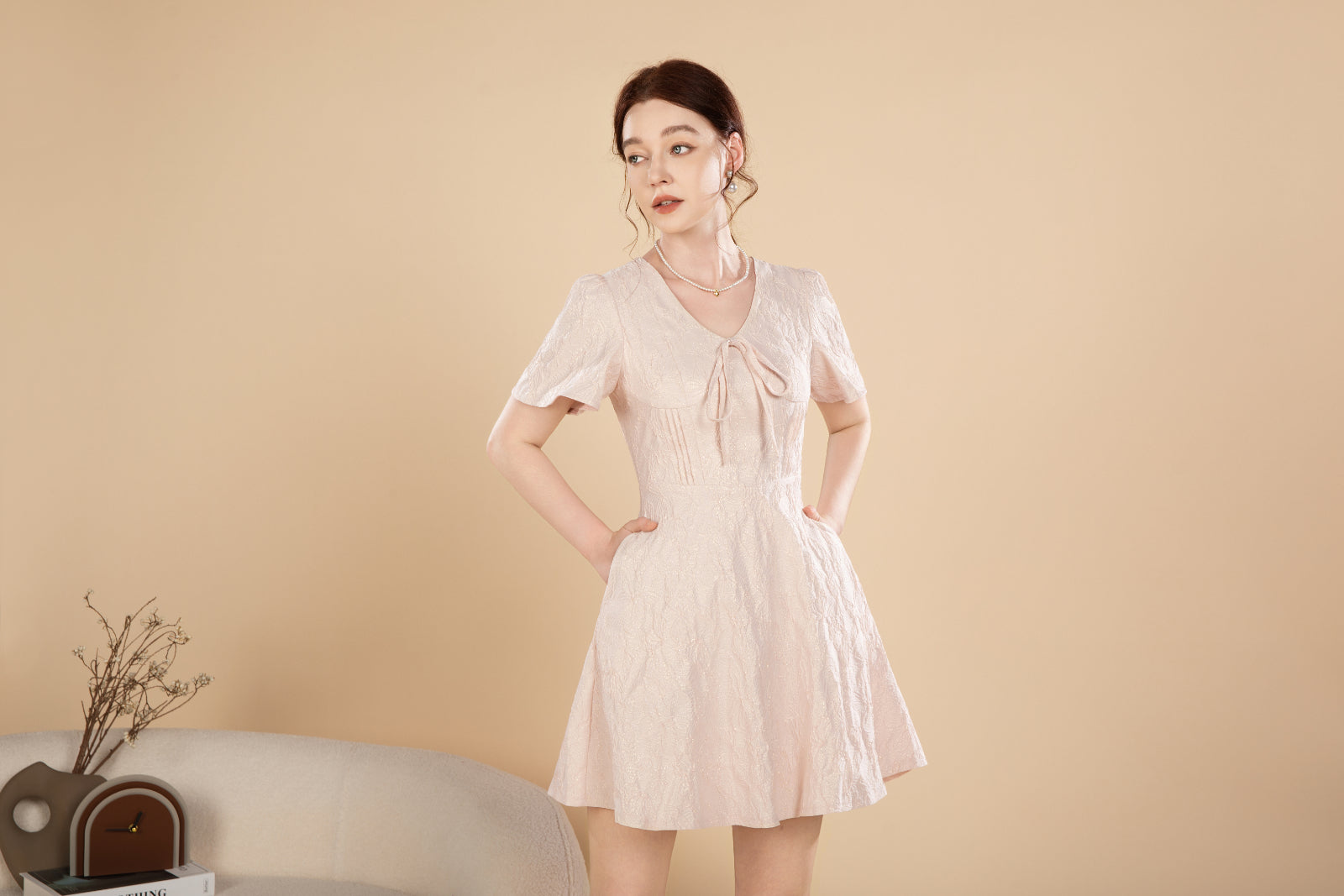 Nora Petal Short Dress