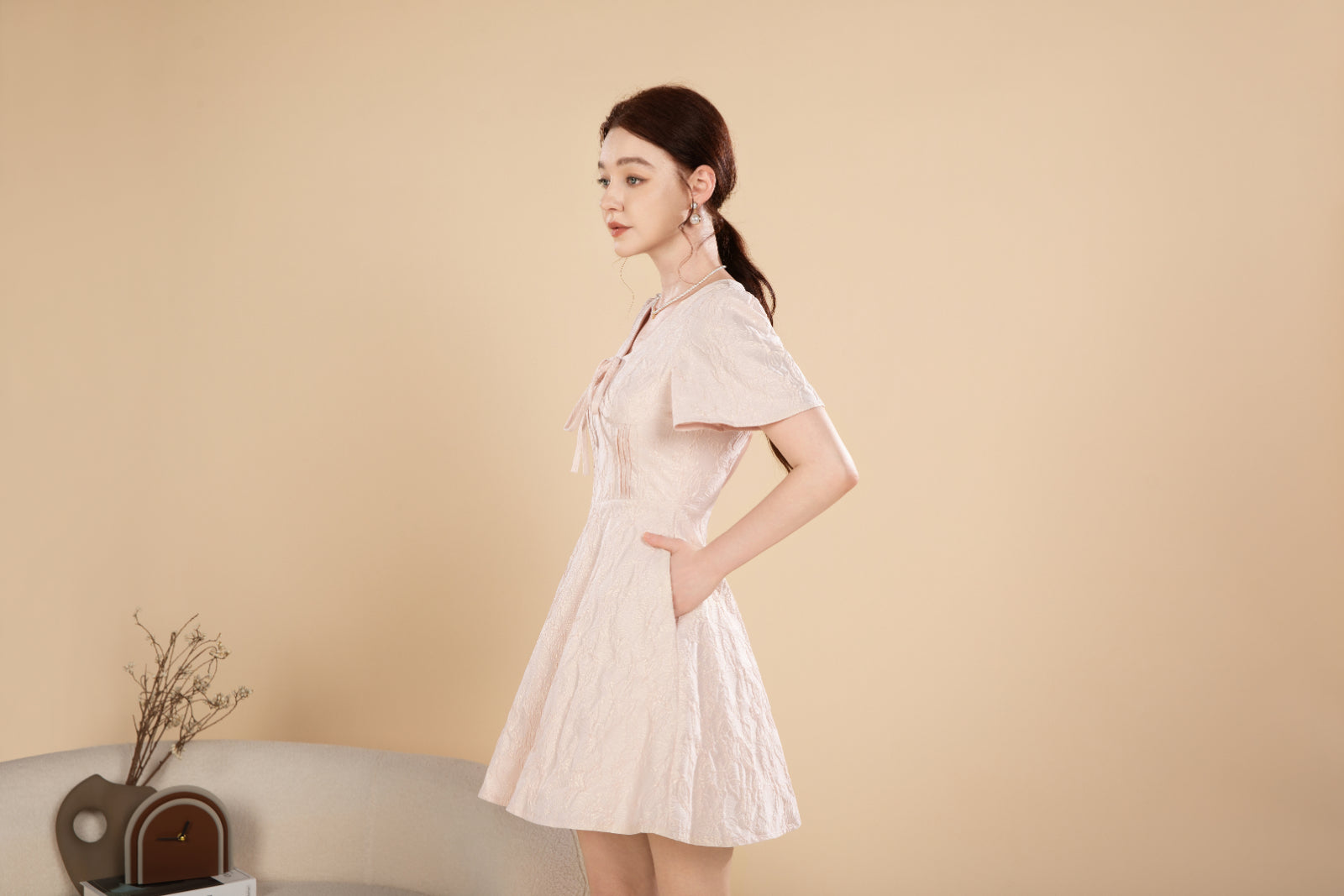 Nora Petal Short Dress