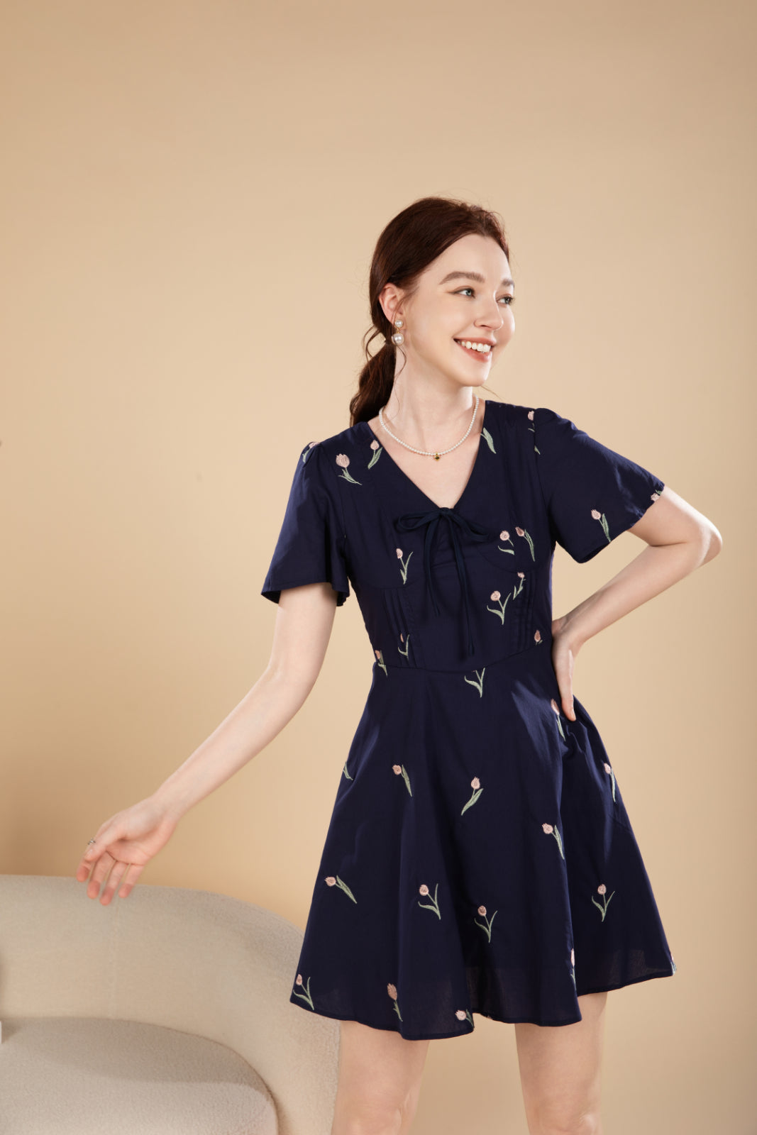 Nora Blossom Short Dress
