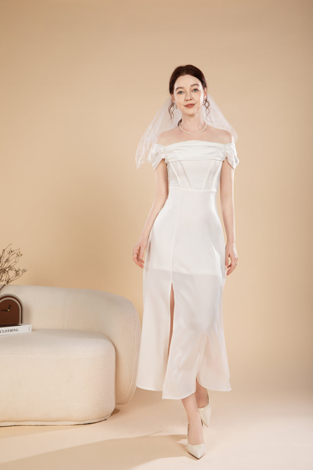 Nora Lux Off Shoulder Maxi Dress