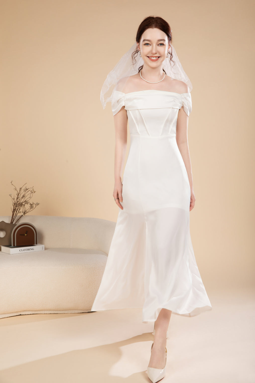 Nora Lux Off Shoulder Maxi Dress