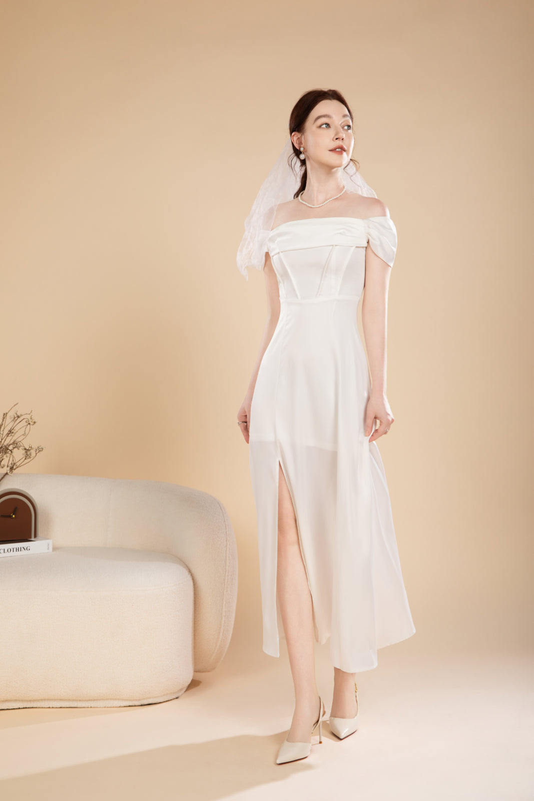 Nora Lux Off Shoulder Maxi Dress