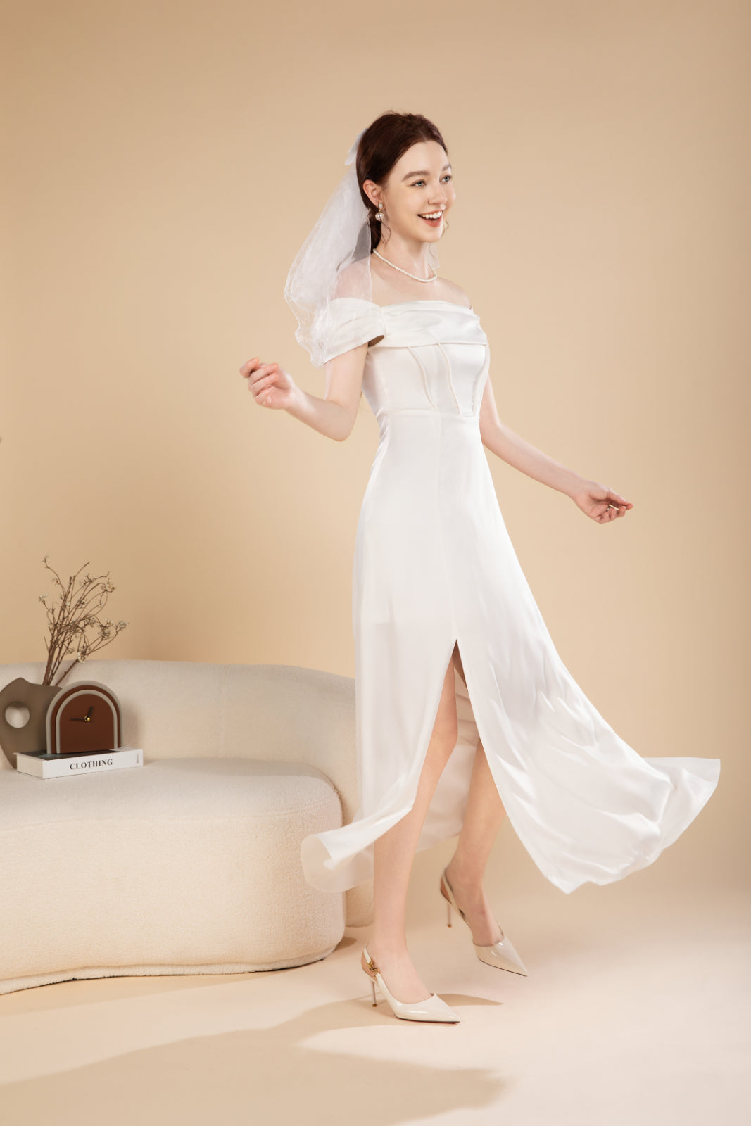 Nora Lux Off Shoulder Maxi Dress