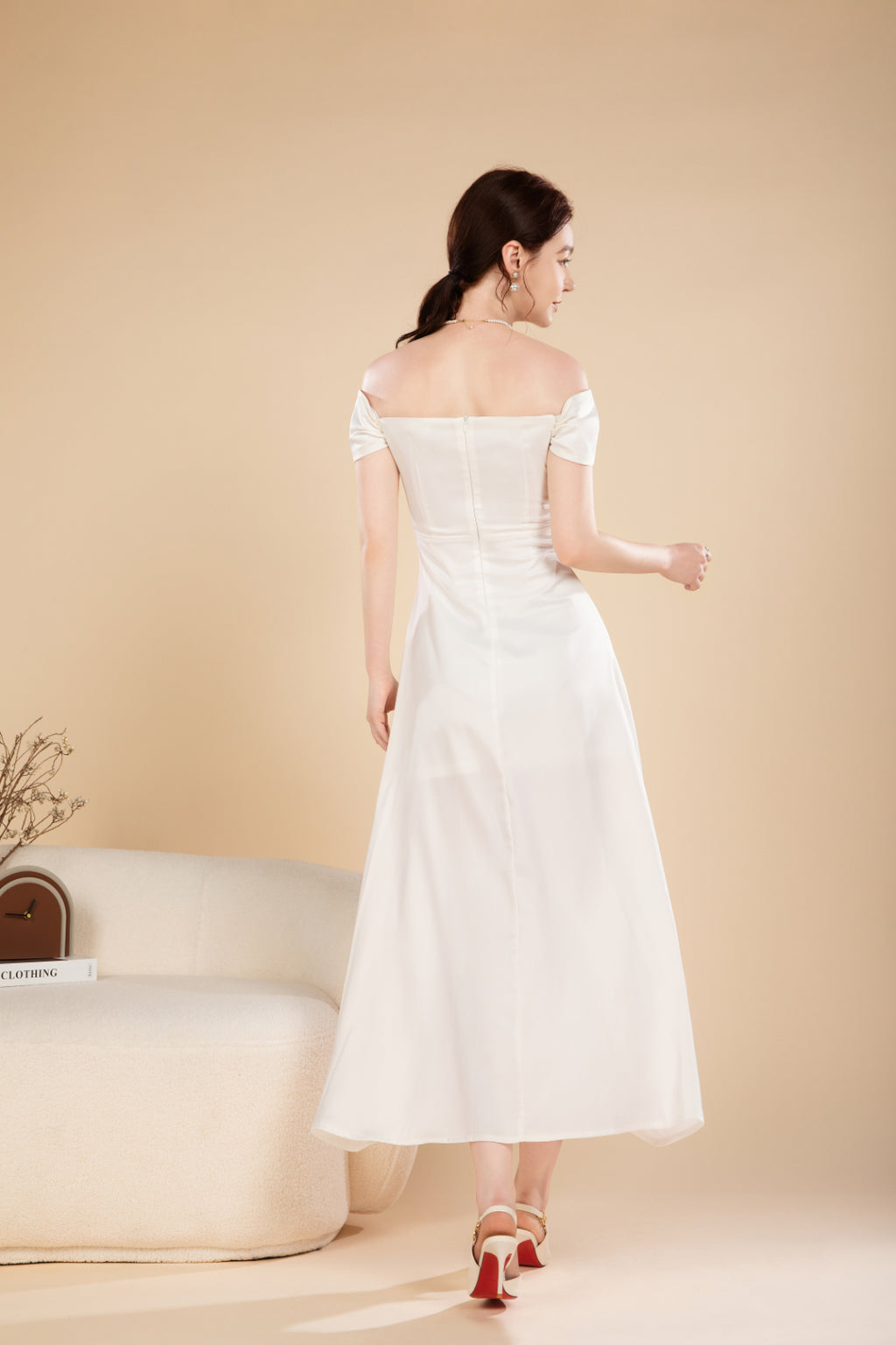 Nora Lux Off Shoulder Maxi Dress