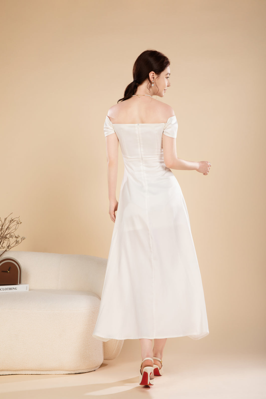Nora Lux Off Shoulder Maxi Dress